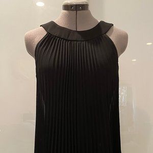 PLEATED HALTER DRESS